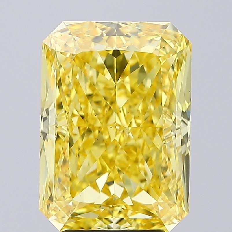 Loose Diamond - RADIANT 4.64ct Fancy Vivid Yellow VS1: Loose Diamond - RADIANT 4.64ct Fancy Vivid Yellow VS1 Source: This is a real non-mined Diamond that has been grown in a lab Shape: RADIANT Carats: 4.64 Color: Fancy Vivid Yellow Certification: IGI Vid