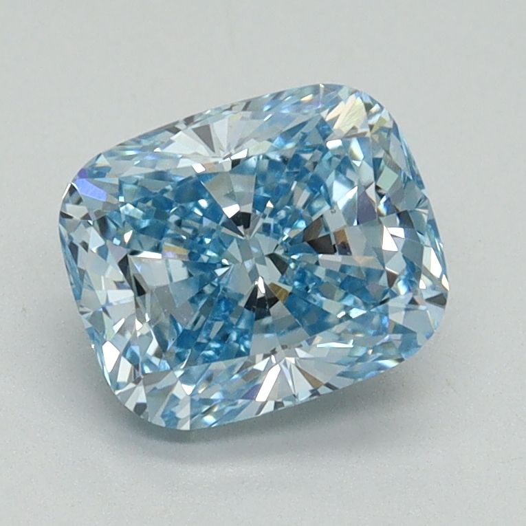 Loose Diamond - CUSHION BRILLIANT 1.51ct Fancy Vivid Blue VS1: Loose Diamond - CUSHION BRILLIANT 1.51ct Fancy Vivid Blue VS1 Source: This is a real non-mined Diamond that has been grown in a lab Shape: CUSHION BRILLIANT Carats: 1.51 Color: Fancy Vivid Blue Certif