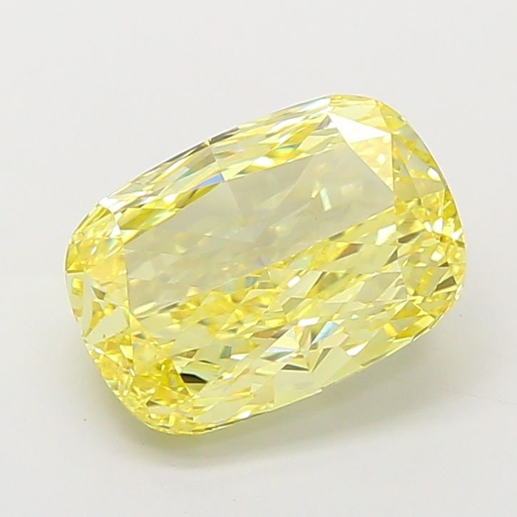 Loose Diamond - CUSHION MODIFIED 4.07ct Fancy Intense Yellow VS2: Loose Diamond - CUSHION MODIFIED 4.07ct Fancy Intense Yellow VS2 Source: This is a real non-mined Diamond that has been grown in a lab Shape: CUSHION MODIFIED Carats: 4.07 Color: Fancy Intense Yellow 