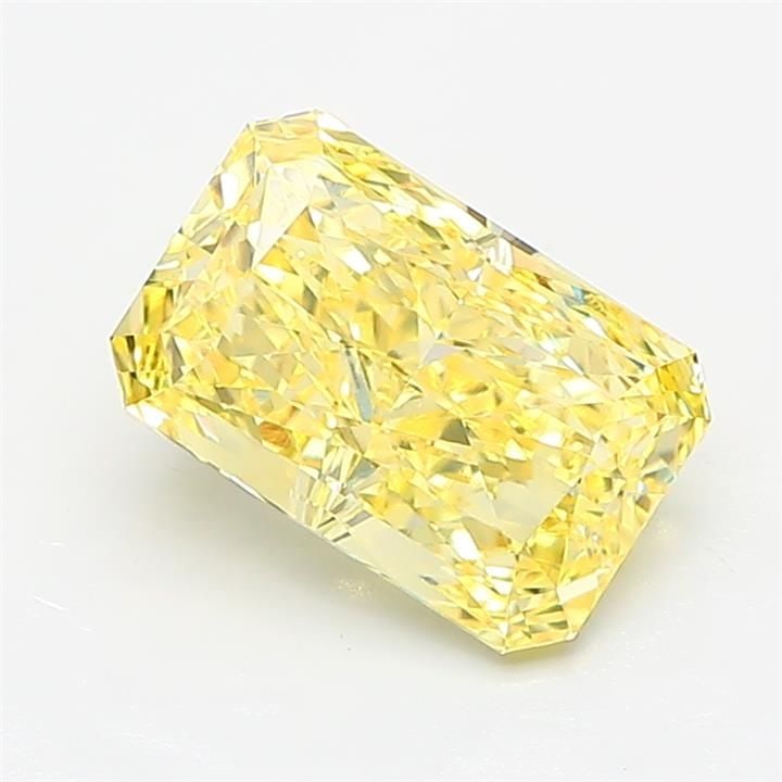 Loose Diamond - RADIANT 2.13ct Fancy Intense Yellow VVS2: Loose Diamond - RADIANT 2.13ct Fancy Intense Yellow VVS2 Source: This is a real non-mined Diamond that has been grown in a lab Shape: RADIANT Carats: 2.13 Color: Fancy Intense Yellow Certification:
