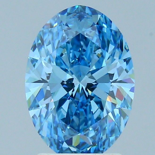 Loose Diamond - OVAL 1.91ct Fancy Vivid Blue VS1: Loose Diamond - OVAL 1.91ct Fancy Vivid Blue VS1 Source: This is a real non-mined Diamond that has been grown in a lab Shape: OVAL Carats: 1.91 Color: Fancy Vivid Blue Certification: IGI Video: Video