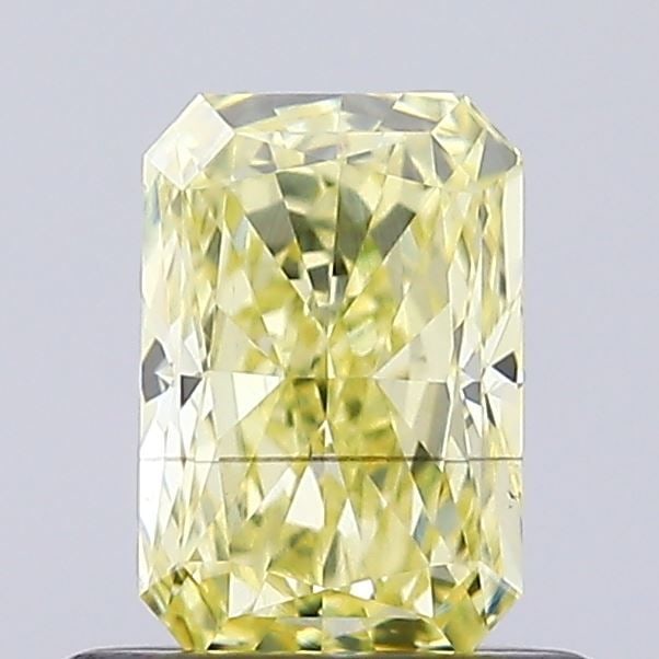 Loose Diamond - RADIANT 0.62ct Fancy Intense Yellow VS2: Loose Diamond - RADIANT 0.62ct Fancy Intense Yellow VS2 Source: This is a real non-mined Diamond that has been grown in a lab Shape: RADIANT Carats: 0.62 Color: Fancy Intense Yellow Certification: NON