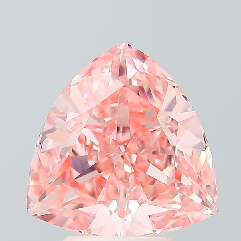 Loose Diamond - TRILLIANT 4.01ct PINK VS2: Loose Diamond - TRILLIANT 4.01ct PINK VS2 Source: This is a real non-mined Diamond that has been grown in a lab Shape: TRILLIANT Carats: 4.01 Color: PINK Clarity: VS2 Certification: IGI Condition: Pre