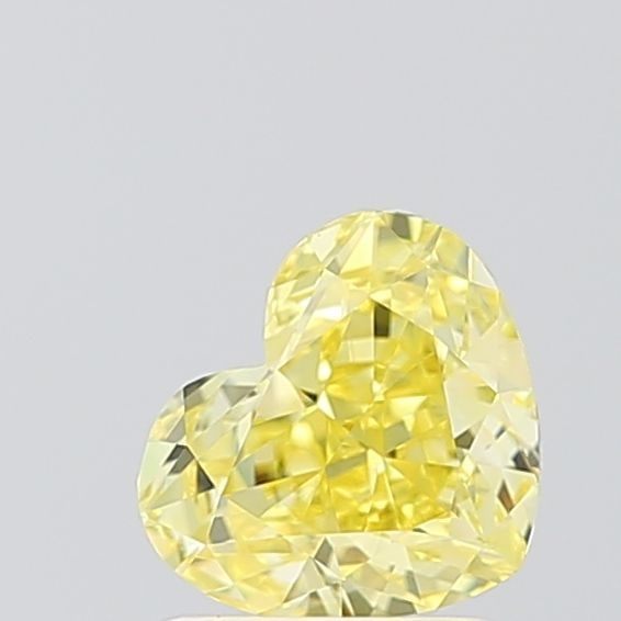 Loose Diamond - HEART 1.33ct Fancy Vivid Yellow VVS2: Loose Diamond - HEART 1.33ct Fancy Vivid Yellow VVS2 Source: This is a real non-mined Diamond that has been grown in a lab Shape: HEART Carats: 1.33 Color: Fancy Vivid Yellow Certification: IGI Video: