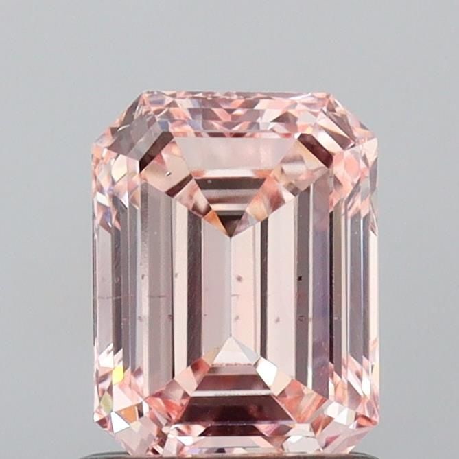 Loose Diamond - EMERALD 1.19ct Fancy Pink VS2: Loose Diamond - EMERALD 1.19ct Fancy Pink VS2 Source: This is a real non-mined Diamond that has been grown in a lab Shape: EMERALD Carats: 1.19 Color: Fancy Pink Certification: IGI Video: