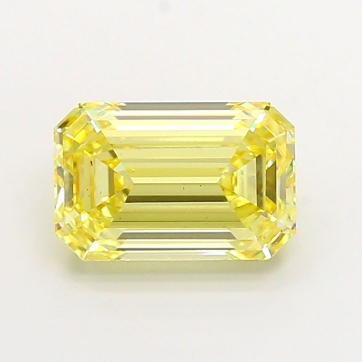 Loose Diamond - EMERALD 4.33ct Fancy Intense Yellow VS2: Loose Diamond - EMERALD 4.33ct Fancy Intense Yellow VS2 Source: This is a real non-mined Diamond that has been grown in a lab Shape: EMERALD Carats: 4.33 Color: Fancy Intense Yellow Certification: IGI