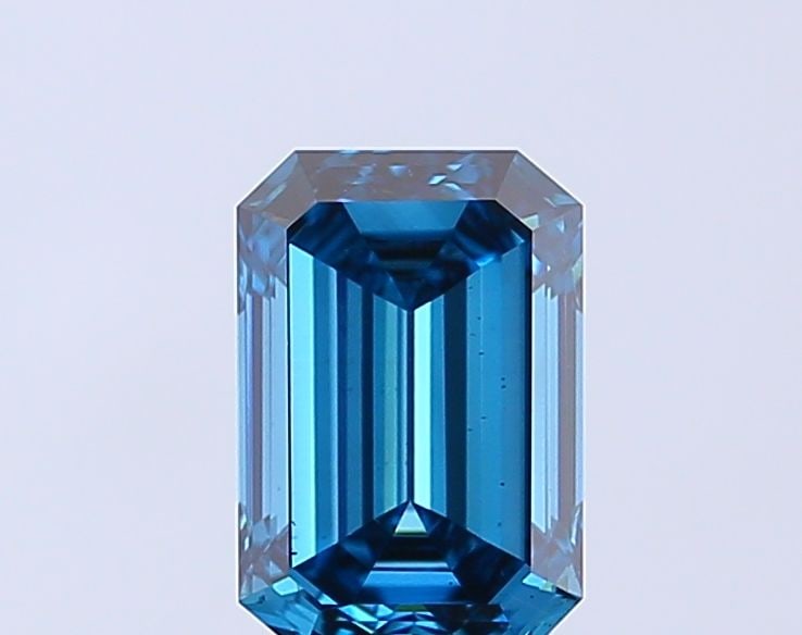 Loose Diamond - EMERALD 1.55ct Fancy Vivid Blue VS2: Loose Diamond - EMERALD 1.55ct Fancy Vivid Blue VS2 Source: This is a real non-mined Diamond that has been grown in a lab Shape: EMERALD Carats: 1.55 Color: Fancy Vivid Blue Certification: IGI Video: