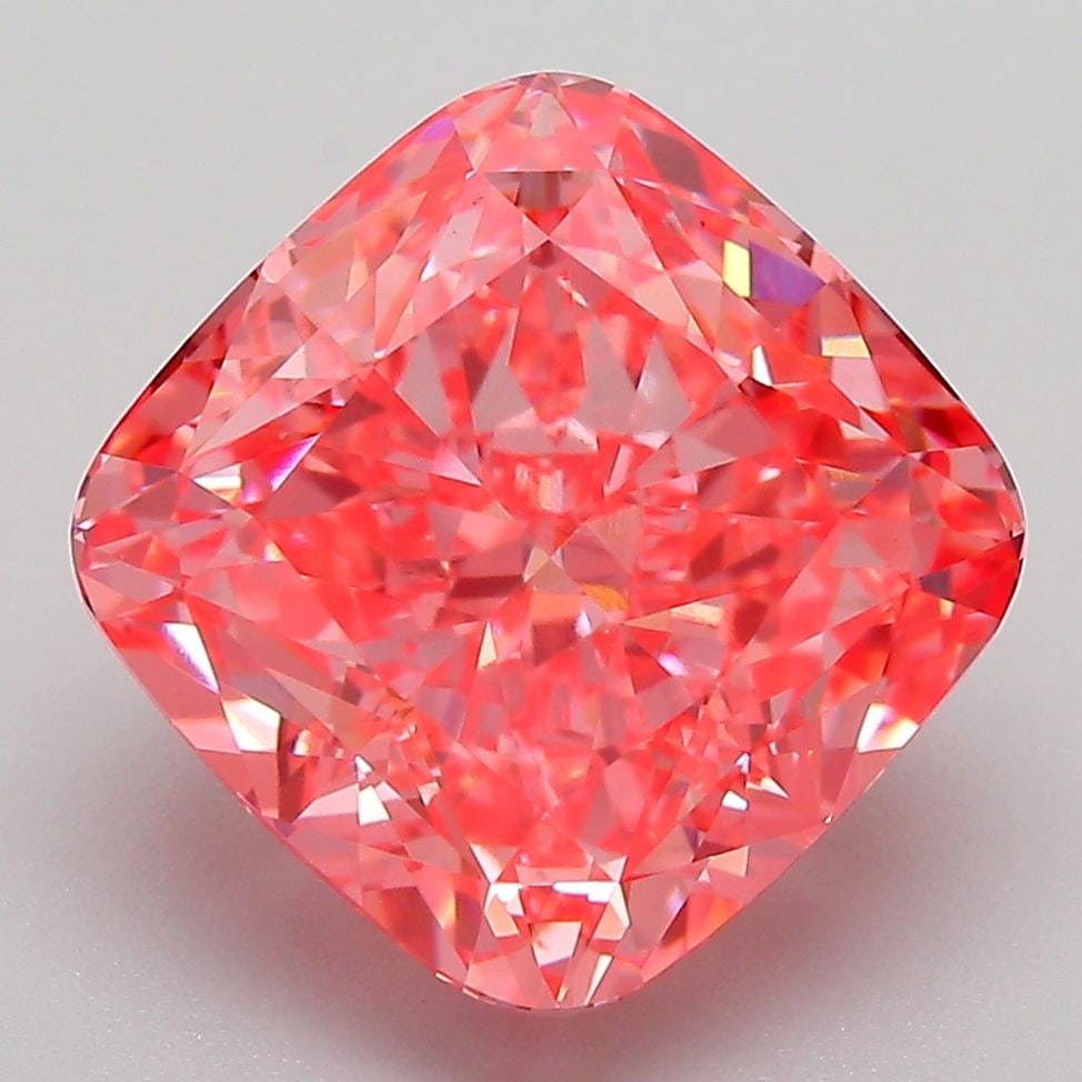 Loose Diamond - CUSHION MODIFIED 6.26ct Fancy Vivid Pink VVS2: Loose Diamond - CUSHION MODIFIED 6.26ct Fancy Vivid Pink VVS2 Source: This is a real non-mined Diamond that has been grown in a lab Shape: CUSHION MODIFIED Carats: 6.26 Color: Fancy Vivid Pink Certifi