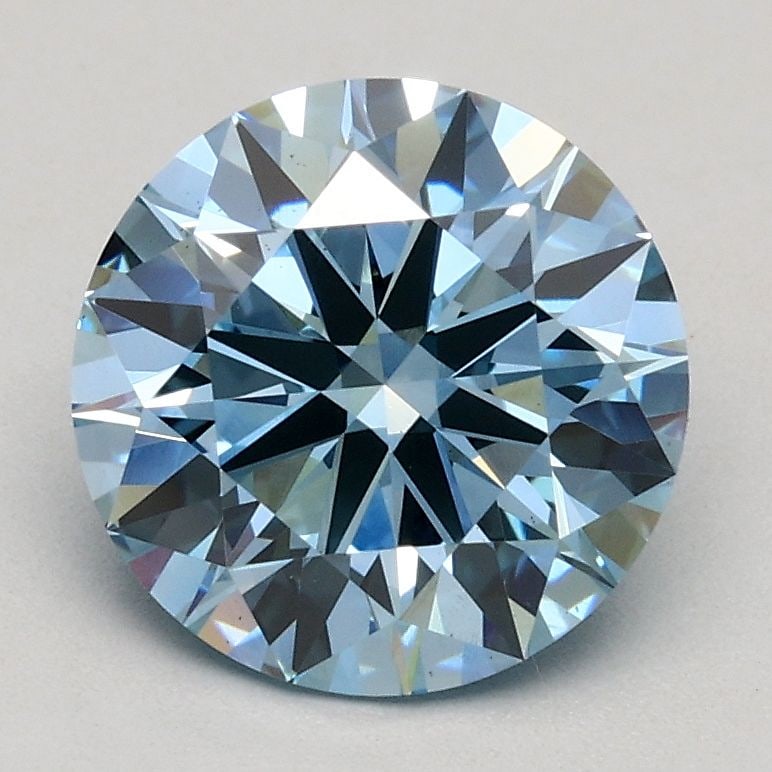 Ideal Loose Diamond - ROUND 1.52ct Fancy Blue VS1: Ideal Loose Diamond - ROUND 1.52ct Fancy Blue VS1 Source: This is a real non-mined Diamond that has been grown in a lab Shape: ROUND Carats: 1.52 Color: Fancy Blue Certification: IGI Video: