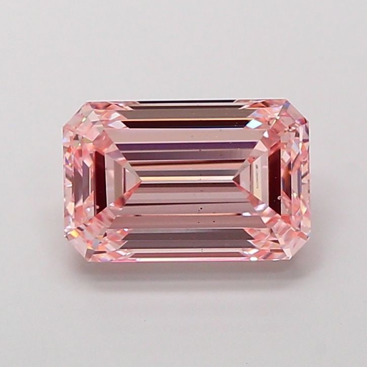 Loose Diamond - EMERALD 2.98ct Fancy Intense Pink VS2: Loose Diamond - EMERALD 2.98ct Fancy Intense Pink VS2 Source: This is a real non-mined Diamond that has been grown in a lab Shape: EMERALD Carats: 2.98 Color: Fancy Intense Pink Certification: IGI Vid