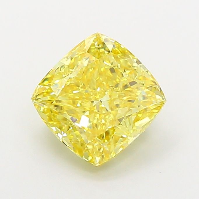 Loose Diamond - CUSHION MODIFIED 3.0ct Fancy Intense Yellow VVS2: Loose Diamond - CUSHION MODIFIED 3.0ct Fancy Intense Yellow VVS2 Source: This is a real non-mined Diamond that has been grown in a lab Shape: CUSHION MODIFIED Carats: 3.0 Color: Fancy Intense Yellow C