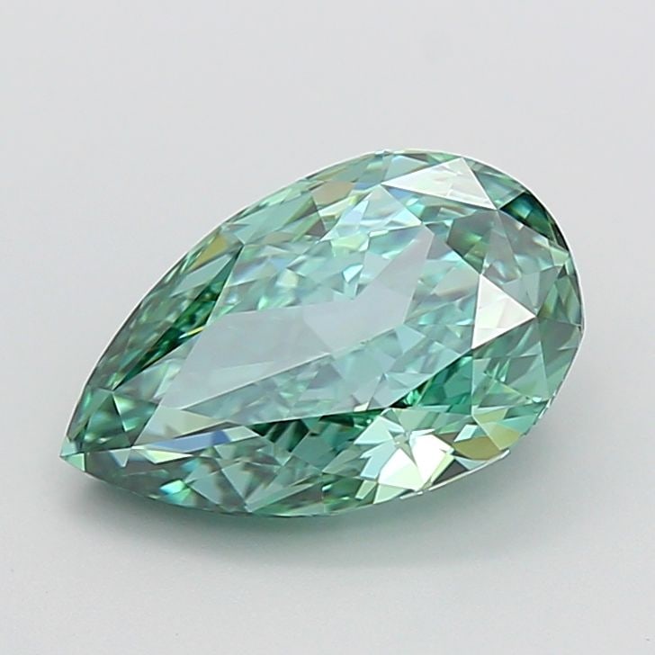 Loose Diamond - PEAR 3.96ct Fancy Vivid Green VS1: Loose Diamond - PEAR 3.96ct Fancy Vivid Green VS1 Source: This is a real non-mined Diamond that has been grown in a lab Shape: PEAR Carats: 3.96 Color: Fancy Vivid Green Certification: IGI Video: