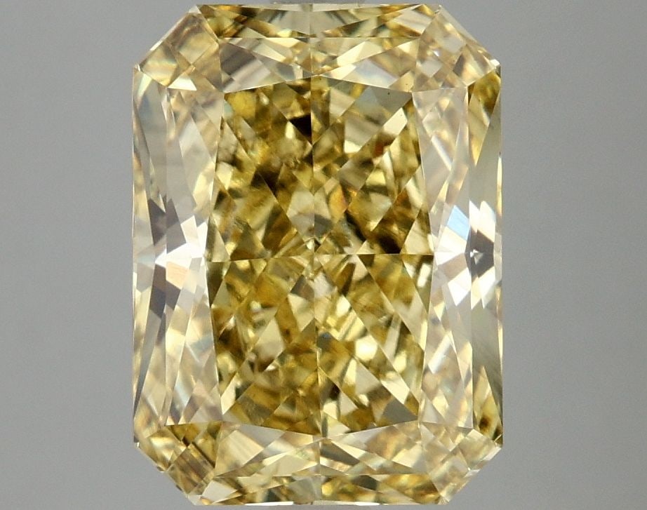 Loose Diamond - RADIANT 4.09ct Fancy Intense Yellow VS2: Loose Diamond - RADIANT 4.09ct Fancy Intense Yellow VS2 Source: This is a real non-mined Diamond that has been grown in a lab Shape: RADIANT Carats: 4.09 Color: Fancy Intense Yellow Certification: