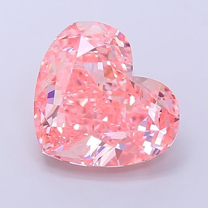 Loose Diamond - HEART 3.1ct Fancy Vivid Pink VS1: Loose Diamond - HEART 3.1ct Fancy Vivid Pink VS1 Source: This is a real non-mined Diamond that has been grown in a lab Shape: HEART Carats: 3.1 Color: Fancy Vivid Pink Certification: IGI Video: