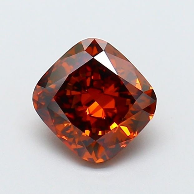 Loose Diamond - CUSHION MODIFIED 1.22ct Fancy Deep Orange VS1: Loose Diamond - CUSHION MODIFIED 1.22ct Fancy Deep Orange VS1 Source: This is a real non-mined Diamond that has been grown in a lab Shape: CUSHION MODIFIED Carats: 1.22 Color: Fancy Deep Orange Certif