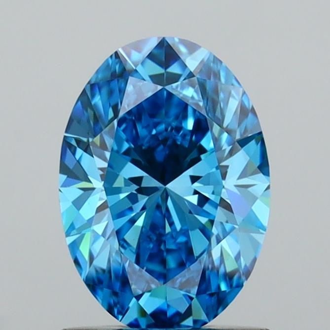 Loose Diamond - OVAL 1.03ct Fancy Vivid Blue VS1: Loose Diamond - OVAL 1.03ct Fancy Vivid Blue VS1 Source: This is a real non-mined Diamond that has been grown in a lab Shape: OVAL Carats: 1.03 Color: Fancy Vivid Blue Certification: IGI Video: