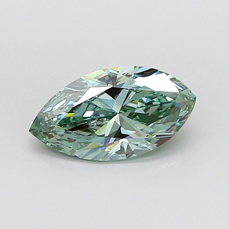 Loose Diamond - MARQUISE 1.47ct Fancy Vivid Green VS1: Loose Diamond - MARQUISE 1.47ct Fancy Vivid Green VS1 Source: This is a real non-mined Diamond that has been grown in a lab Shape: MARQUISE Carats: 1.47 Color: Fancy Vivid Green Certification: IGI Vid