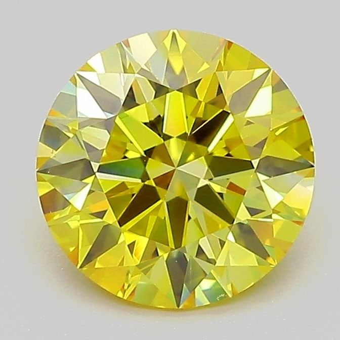 Ideal Loose Diamond - ROUND 1.8ct Fancy Vivid Yellow VS2: Ideal Loose Diamond - ROUND 1.8ct Fancy Vivid Yellow VS2 Source: This is a real non-mined Diamond that has been grown in a lab Shape: ROUND Carats: 1.8 Color: Fancy Vivid Yellow Certification: IGI Vid