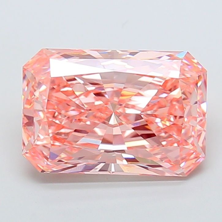 Loose Diamond - RADIANT 8.01ct Fancy Vivid Pink VS1: Loose Diamond - RADIANT 8.01ct Fancy Vivid Pink VS1 Source: This is a real non-mined Diamond that has been grown in a lab Shape: RADIANT Carats: 8.01 Color: Fancy Vivid Pink Certification: IGI Video: