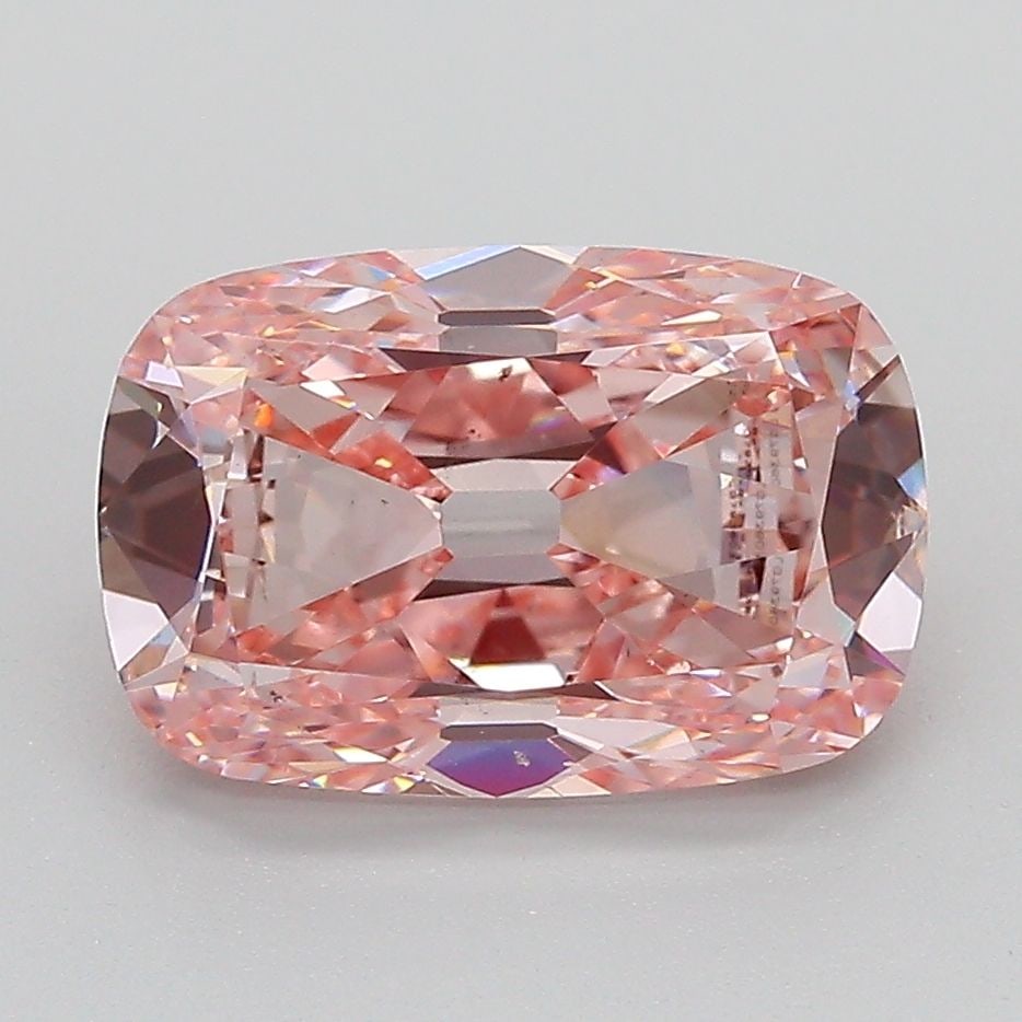 Loose Diamond - CUSHION BRILLIANT 3.01ct Fancy Intense Pink VS2: Loose Diamond - CUSHION BRILLIANT 3.01ct Fancy Intense Pink VS2 Source: This is a real non-mined Diamond that has been grown in a lab Shape: CUSHION BRILLIANT Carats: 3.01 Color: Fancy Intense Pink Ce