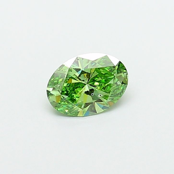 Loose Diamond - OVAL 1.03ct Fancy Vivid Green SI1: Loose Diamond - OVAL 1.03ct Fancy Vivid Green SI1 Source: This is a real non-mined Diamond that has been grown in a lab Shape: OVAL Carats: 1.03 Color: Fancy Vivid Green Certification: IGI PLEASE NOTE