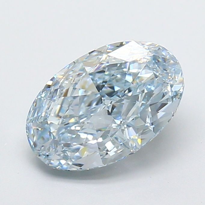 Loose Diamond - OVAL 3.1ct Fancy Intense Blue VVS2: Loose Diamond - OVAL 3.1ct Fancy Intense Blue VVS2 Source: This is a real non-mined Diamond that has been grown in a lab Shape: OVAL Carats: 3.1 Color: Fancy Intense Blue Certification: IGI Video: