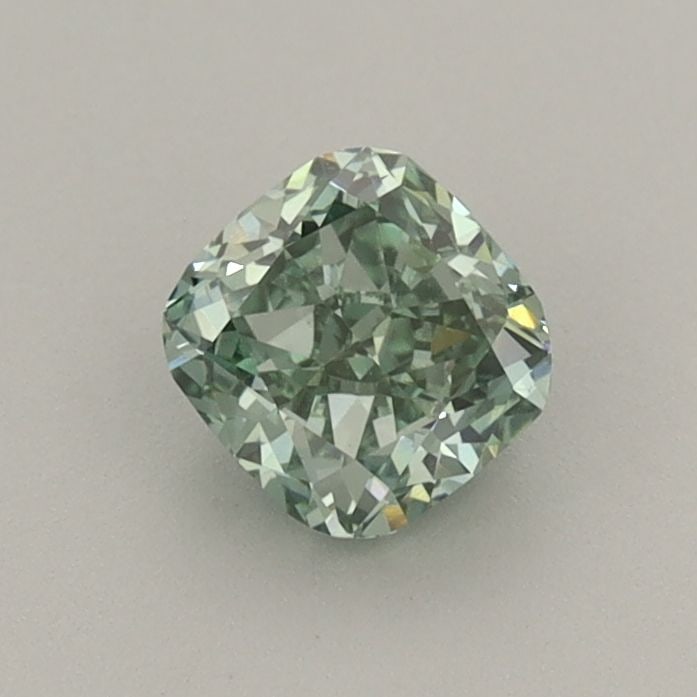 Loose Diamond - CUSHION MODIFIED 0.59ct Fancy Vivid Green VVS2: Loose Diamond - CUSHION MODIFIED 0.59ct Fancy Vivid Green VVS2 Source: This is a real non-mined Diamond that has been grown in a lab Shape: CUSHION MODIFIED Carats: 0.59 Color: Fancy Vivid Green Certi