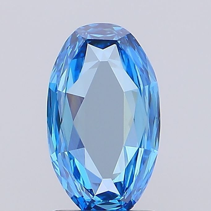 Loose Diamond - OVAL 1.25ct Fancy Vivid Blue VVS2: Loose Diamond - OVAL 1.25ct Fancy Vivid Blue VVS2 Source: This is a real non-mined Diamond that has been grown in a lab Shape: OVAL Carats: 1.25 Color: Fancy Vivid Blue Certification: IGI Video: