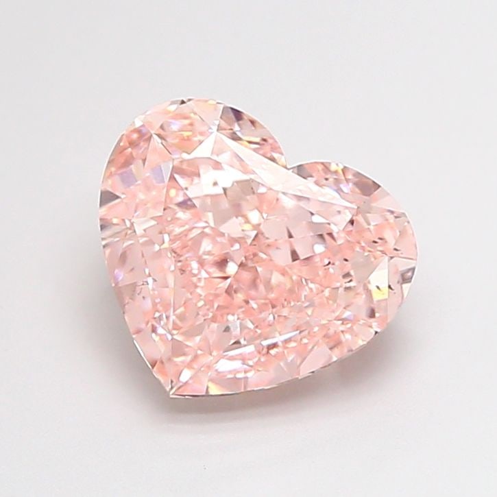 Loose Diamond - HEART 3.03ct Fancy Vivid Pink VS2: Loose Diamond - HEART 3.03ct Fancy Vivid Pink VS2 Source: This is a real non-mined Diamond that has been grown in a lab Shape: HEART Carats: 3.03 Color: Fancy Vivid Pink Certification: NONE Video: