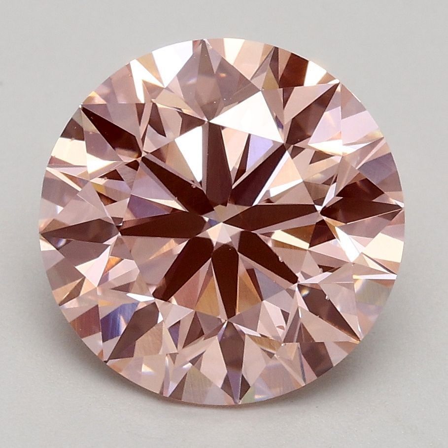 Loose Diamond - ROUND 2.77ct Fancy Intense Pink VS2: Loose Diamond - ROUND 2.77ct Fancy Intense Pink VS2 Source: This is a real non-mined Diamond that has been grown in a lab Shape: ROUND Carats: 2.77 Color: Fancy Intense Pink Certification: IGI Video: