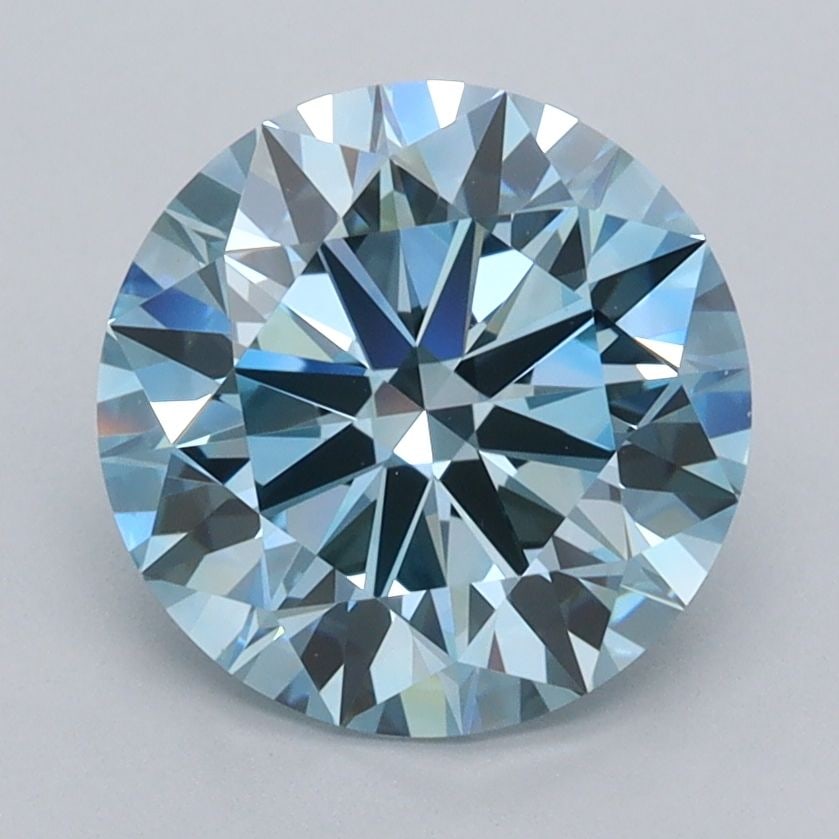 Ideal Loose Diamond - ROUND 2.52ct Fancy Vivid Blue VVS1: Ideal Loose Diamond - ROUND 2.52ct Fancy Vivid Blue VVS1 Source: This is a real non-mined Diamond that has been grown in a lab Shape: ROUND Carats: 2.52 Color: Fancy Vivid Blue Certification: IGI Vide