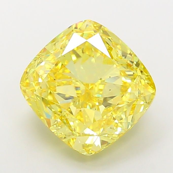 Loose Diamond - CUSHION MODIFIED 11.54ct Fancy Vivid Yellow VS2: Loose Diamond - CUSHION MODIFIED 11.54ct Fancy Vivid Yellow VS2 Source: This is a real non-mined Diamond that has been grown in a lab Shape: CUSHION MODIFIED Carats: 11.54 Color: Fancy Vivid Yellow Ce