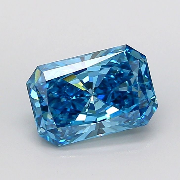 Loose Diamond - RADIANT 2.22ct Fancy Vivid Blue VS1: Loose Diamond - RADIANT 2.22ct Fancy Vivid Blue VS1 Source: This is a real non-mined Diamond that has been grown in a lab Shape: RADIANT Carats: 2.22 Color: Fancy Vivid Blue Certification: IGI Video: