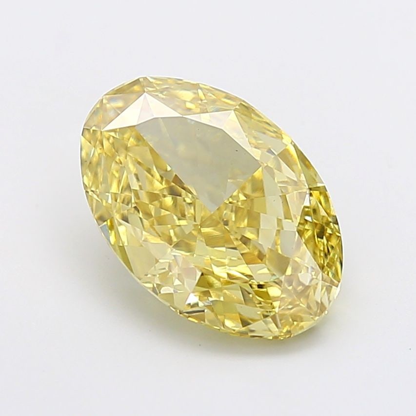 Loose Diamond - OVAL 5.02ct Fancy Intense Yellow VS2: Loose Diamond - OVAL 5.02ct Fancy Intense Yellow VS2 Source: This is a real non-mined Diamond that has been grown in a lab Shape: OVAL Carats: 5.02 Color: Fancy Intense Yellow Certification: IGI Video