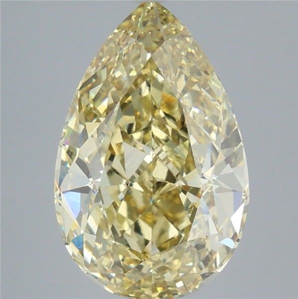 Loose Diamond - PEAR 7.05ct Fancy Intense Yellow VVS2 (1 of 1)
