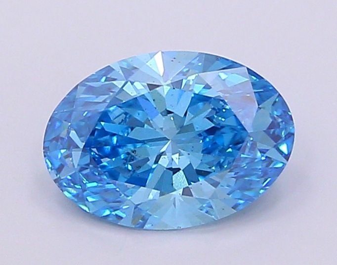 Loose Diamond - OVAL 3.02ct Fancy Vivid Blue SI1: Loose Diamond - OVAL 3.02ct Fancy Vivid Blue SI1 Source: This is a real non-mined Diamond that has been grown in a lab Shape: OVAL Carats: 3.02 Color: Fancy Vivid Blue Certification: IGI Video: