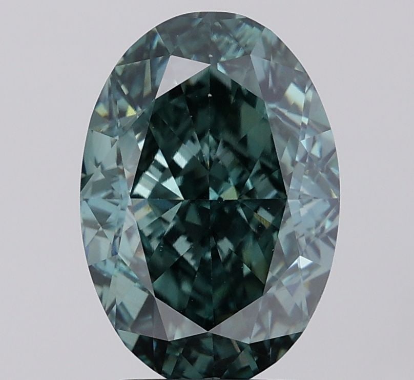 Loose Diamond - OVAL 4.08ct Fancy Vivid Green VS2: Loose Diamond - OVAL 4.08ct Fancy Vivid Green VS2 Source: This is a real non-mined Diamond that has been grown in a lab Shape: OVAL Carats: 4.08 Color: Fancy Vivid Green Certification: IGI Video: