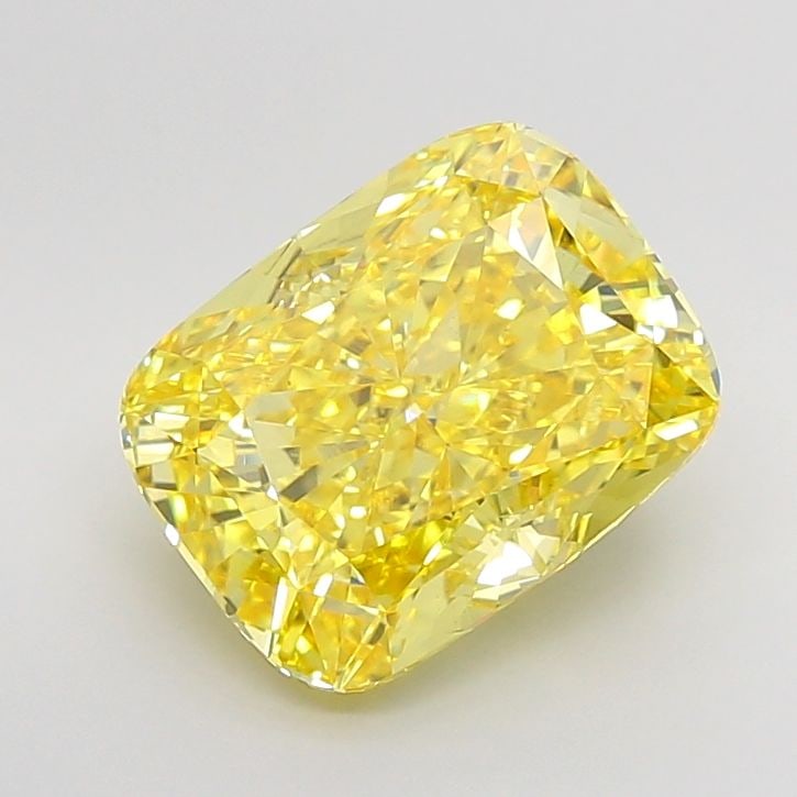 Loose Diamond - CUSHION MODIFIED 7.52ct Fancy Vivid Yellow VS1: Loose Diamond - CUSHION MODIFIED 7.52ct Fancy Vivid Yellow VS1 Source: This is a real non-mined Diamond that has been grown in a lab Shape: CUSHION MODIFIED Carats: 7.52 Color: Fancy Vivid Yellow