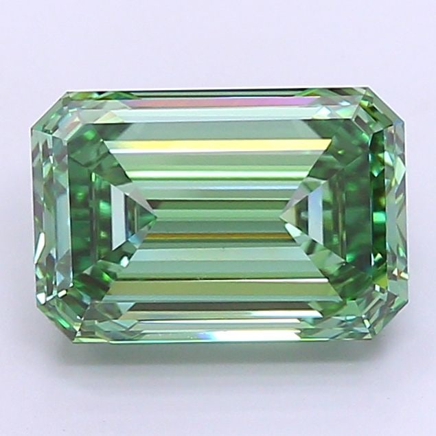 Loose Diamond - EMERALD 10.05ct Fancy Vivid Green VS1: Loose Diamond - EMERALD 10.05ct Fancy Vivid Green VS1 Source: This is a real non-mined Diamond that has been grown in a lab Shape: EMERALD Carats: 10.05 Color: Fancy Vivid Green Certification: IGI Vid