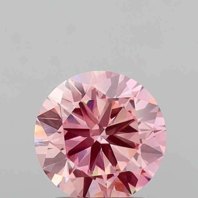 Loose Diamond - ROUND 1.54ct Fancy Intense Pink VS1: Loose Diamond - ROUND 1.54ct Fancy Intense Pink VS1 Source: This is a real non-mined Diamond that has been grown in a lab Shape: ROUND Carats: 1.54 Color: Fancy Intense Pink Certification: IGI Video: