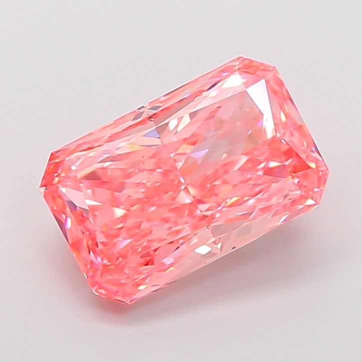 Loose Diamond - RADIANT 4.04ct Fancy Vivid Pink VS2: Loose Diamond - RADIANT 4.04ct Fancy Vivid Pink VS2 Source: This is a real non-mined Diamond that has been grown in a lab Shape: RADIANT Carats: 4.04 Color: Fancy Vivid Pink Certification: IGI Video: