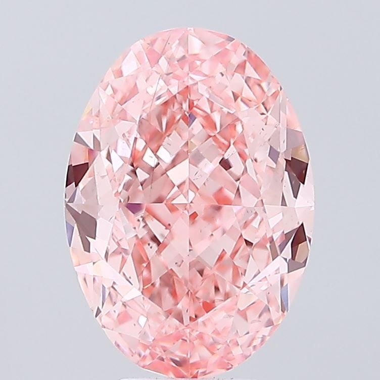 Loose Diamond - OVAL 7.05ct Fancy Vivid Pink VS2: Loose Diamond - OVAL 7.05ct Fancy Vivid Pink VS2 Source: This is a real non-mined Diamond that has been grown in a lab Shape: OVAL Carats: 7.05 Color: Fancy Vivid Pink Certification: IGI Video: