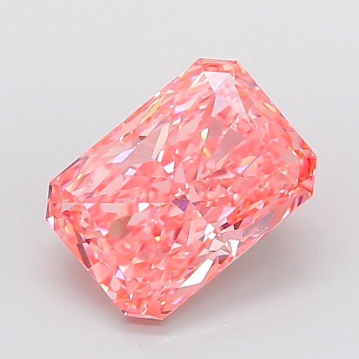 Loose Diamond - RADIANT 5.53ct Fancy Vivid Pink VVS2: Loose Diamond - RADIANT 5.53ct Fancy Vivid Pink VVS2 Source: This is a real non-mined Diamond that has been grown in a lab Shape: RADIANT Carats: 5.53 Color: Fancy Vivid Pink Certification: IGI Video: