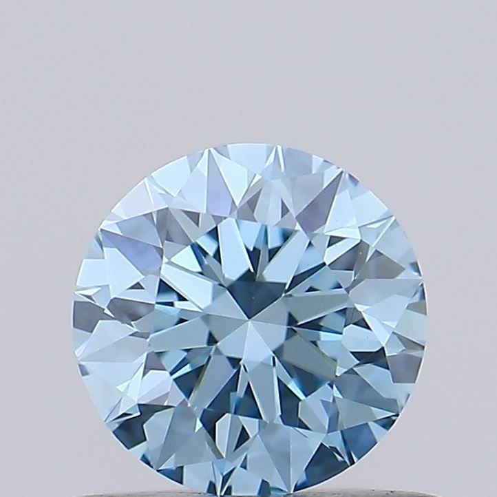 Ideal Loose Diamond - ROUND 0.59ct Fancy Vivid Blue VS1: Ideal Loose Diamond - ROUND 0.59ct Fancy Vivid Blue VS1 Source: This is a real non-mined Diamond that has been grown in a lab Shape: ROUND Carats: 0.59 Color: Fancy Vivid Blue Certification: IGI Video