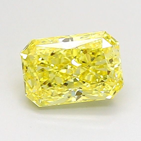 Loose Diamond - RADIANT 0.88ct Fancy Vivid Yellow VS1: Loose Diamond - RADIANT 0.88ct Fancy Vivid Yellow VS1 Source: This is a real non-mined Diamond that has been grown in a lab Shape: RADIANT Carats: 0.88 Color: Fancy Vivid Yellow Certification: IGI Vid