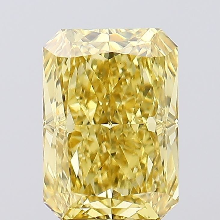 Loose Diamond - RADIANT 4.22ct Fancy Vivid Yellow VS1: Loose Diamond - RADIANT 4.22ct Fancy Vivid Yellow VS1 Source: This is a real non-mined Diamond that has been grown in a lab Shape: RADIANT Carats: 4.22 Color: Fancy Vivid Yellow Certification: IGI Vid