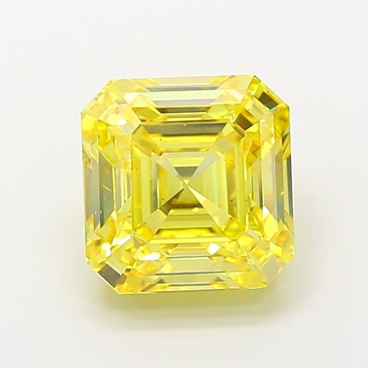 Loose Diamond - ASSCHER 5.01ct Fancy Vivid Yellow VS2: Loose Diamond - ASSCHER 5.01ct Fancy Vivid Yellow VS2 Source: This is a real non-mined Diamond that has been grown in a lab Shape: ASSCHER Carats: 5.01 Color: Fancy Vivid Yellow Certification: IGI Vid
