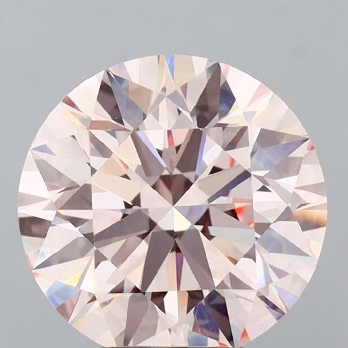 Ideal Loose Diamond - ROUND 4.04ct Fancy Pink VVS2: Ideal Loose Diamond - ROUND 4.04ct Fancy Pink VVS2 Source: This is a real non-mined Diamond that has been grown in a lab Shape: ROUND Carats: 4.04 Color: Fancy Pink Certification: IGI Video: