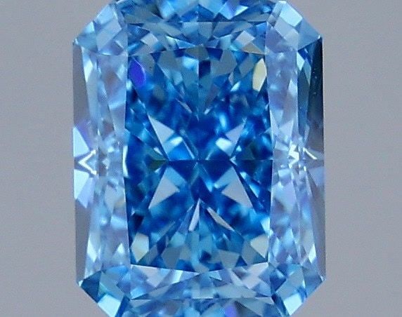 Loose Diamond - RADIANT 2.04ct Fancy Vivid Blue VS1: Loose Diamond - RADIANT 2.04ct Fancy Vivid Blue VS1 Source: This is a real non-mined Diamond that has been grown in a lab Shape: RADIANT Carats: 2.04 Color: Fancy Vivid Blue Certification: IGI Video: