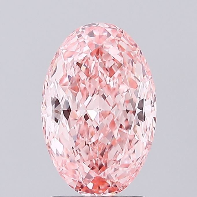 Loose Diamond - OVAL 2.04ct Fancy Vivid Pink VS1: Loose Diamond - OVAL 2.04ct Fancy Vivid Pink VS1 Source: This is a real non-mined Diamond that has been grown in a lab Shape: OVAL Carats: 2.04 Color: Fancy Vivid Pink Certification: IGI Video: